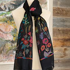 Fleur Embroidered Scarf Image 1