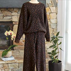 Espresso Leopard Lounge Set Image 1