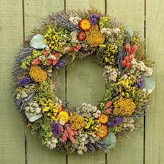 Flower Stand Preserved Wreath Image 1