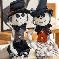 Skeleton Scarecrow Duo Image 3