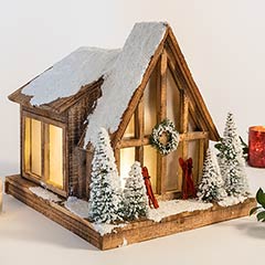 Lit Ski Chalet Image 4