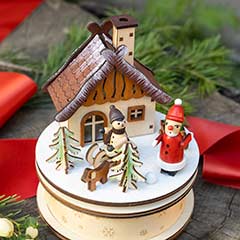 Santa's Cottage Music Box Image 4