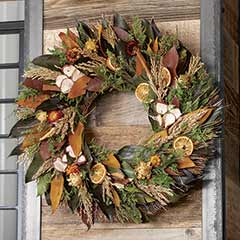 Harvest Bounty Preserved Wreath Image 1