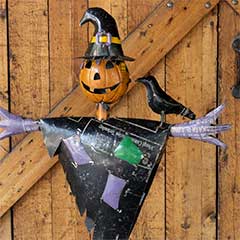 Pumpkinhead Metal Scarecrow Image 3
