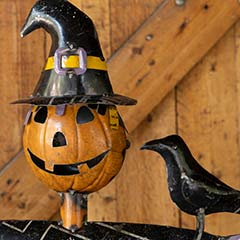 Pumpkinhead Metal Scarecrow Image 6