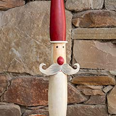 Artisan Santa Sculpture Image 2