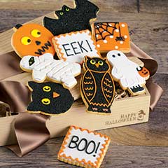 Spooky Frosted Cookies: Happy Halloween Crate Image 1