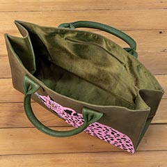 Beaded Jaguar Canvas Tote Image 4