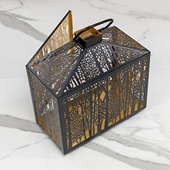 Black Forest Metal Lantern Image 4