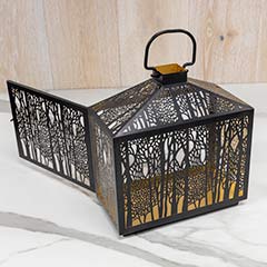 Black Forest Metal Lantern Image 5
