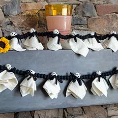 Felted Wool Ghost Garlands Image 2