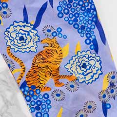 Bright Tiger Floral Pajamas Image 3