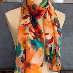Sunset Silk Scarf Image 4