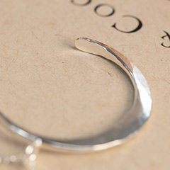 Crescent Moon Silver Necklace Image 6