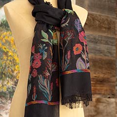 Fleur Embroidered Scarf Image 3