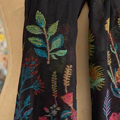 Fleur Embroidered Scarf Image 4