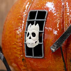 Artisan Lit Pumpkin Carriage Image 3
